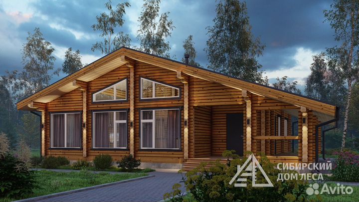 Дом 12х12,9 из профилированного бруса