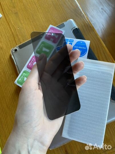 Защитное стекло на iPhone XS антишпион