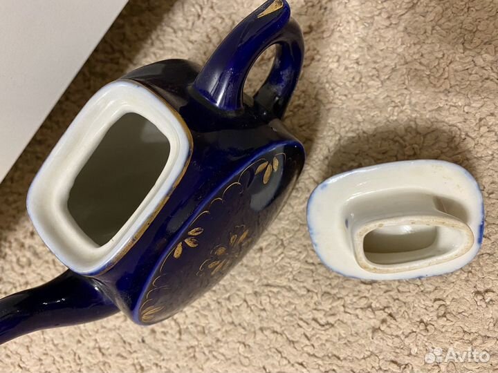 Чайник заварочный СССР гжель