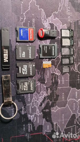 Карты памяти MicroSD, флешки USB, адаптеры