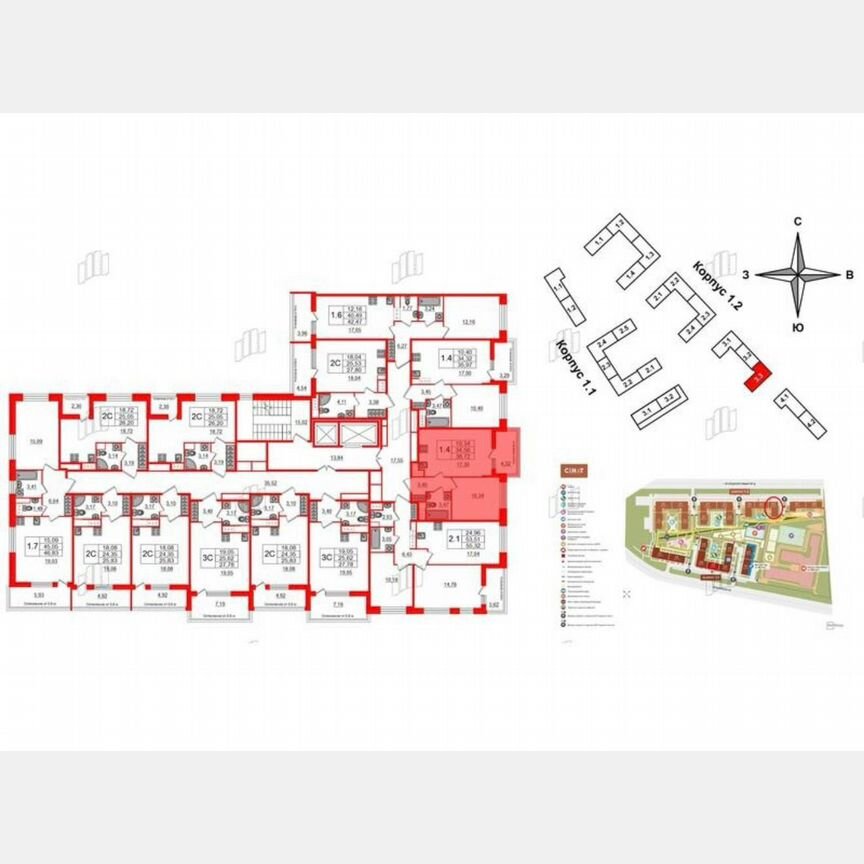 1-к. квартира, 34,6 м², 6/10 эт.