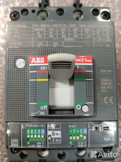 ABB sace tmax XT2N 160 100А