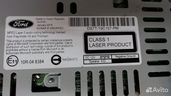 Магнитола Ford Mondeo 5 2015, 2016