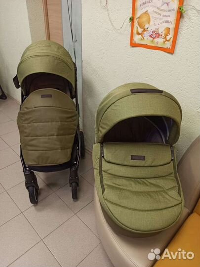 Новая коляска Noordi Fjordi Melange 2 в 1. Экокожа