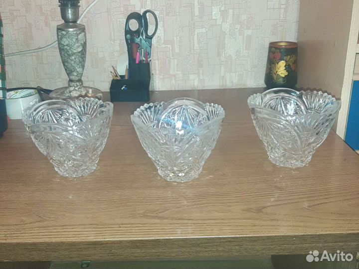 Хрустальная конфетница СССР