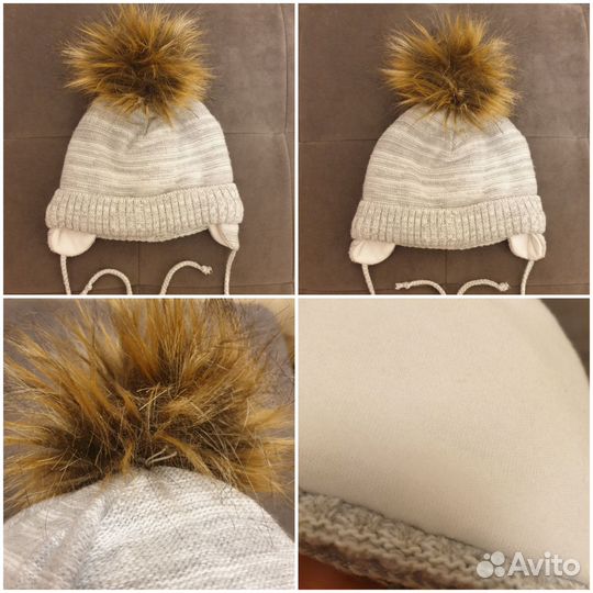 Шапки на осень (42-45 р-р), варежки и перчатки