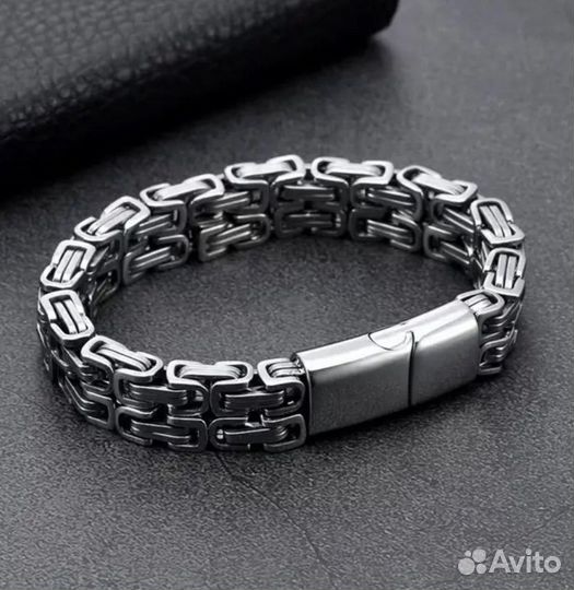 Мужской браслет сталь 23 см, 21 см