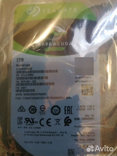 Жесткий диск Seagate Barracuda 2 Тб