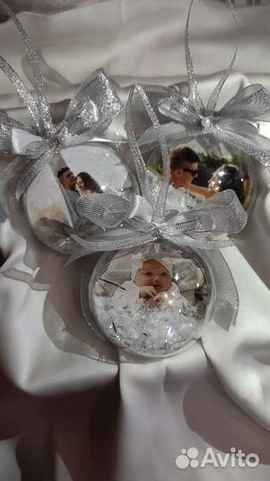 Новогодний шар с Вашей фотографией на заказ