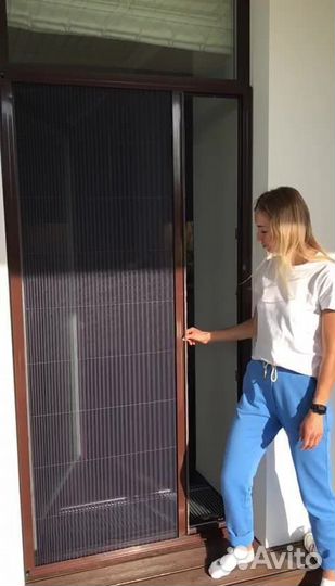 Складная сетка на окна и балкон