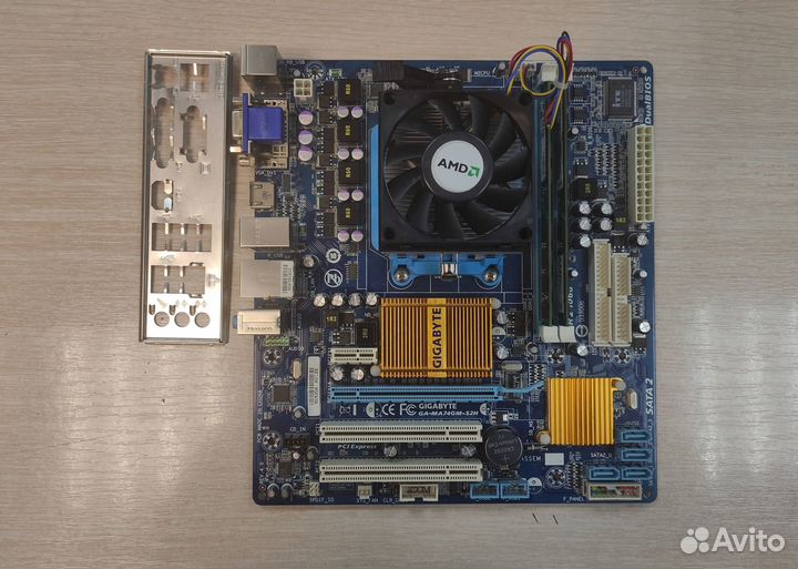 Комплект MB sAM2+ AMD Phenom X3 8750 + 4Gb
