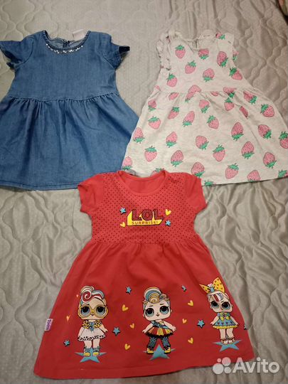 Вещи пакетом на девочку 98-104