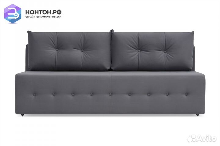 Диван еврокнижка Сити темно-серый