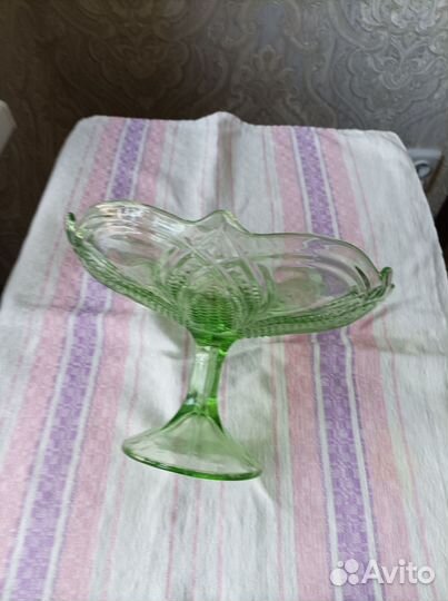 Ваза цветное стекло СССР
