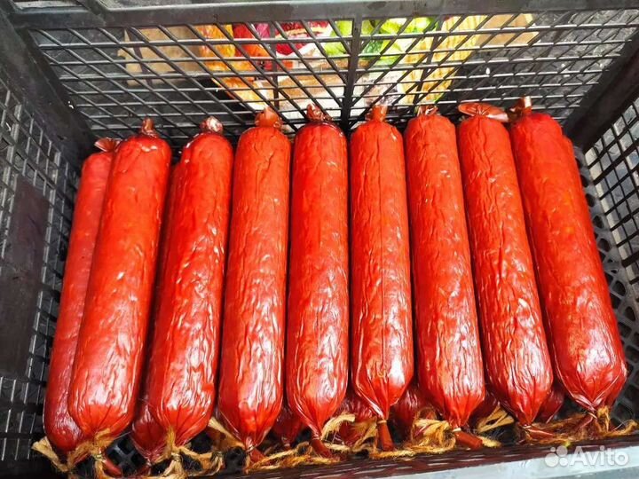 Колбаса копчёная ручной работы