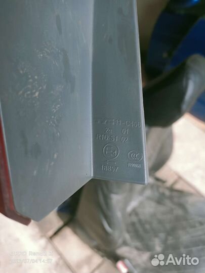 Задние фонари на kia rio 3