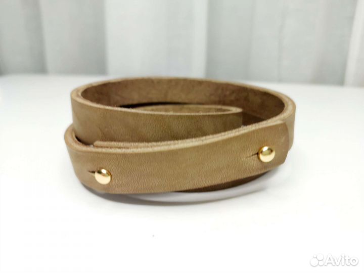 Ремень женский из натуральной кожи 15 мм