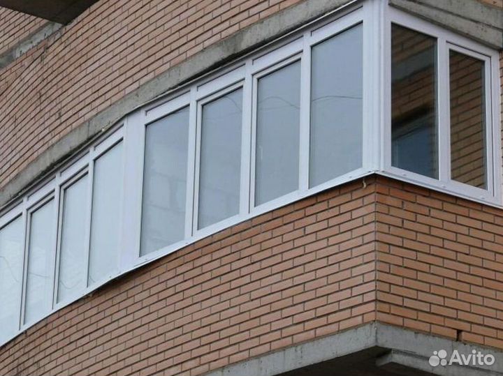 Остекление балконов и лоджий в рассрочку H3934