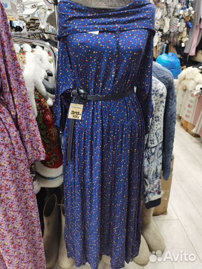 Штапельное платье