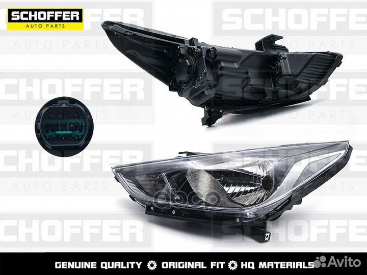 Фара левая Hyundai Solaris (II 2017-2020)