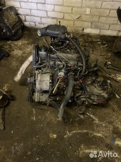 Двигатель volkswagen passat b3 1.6 моно с коробкой