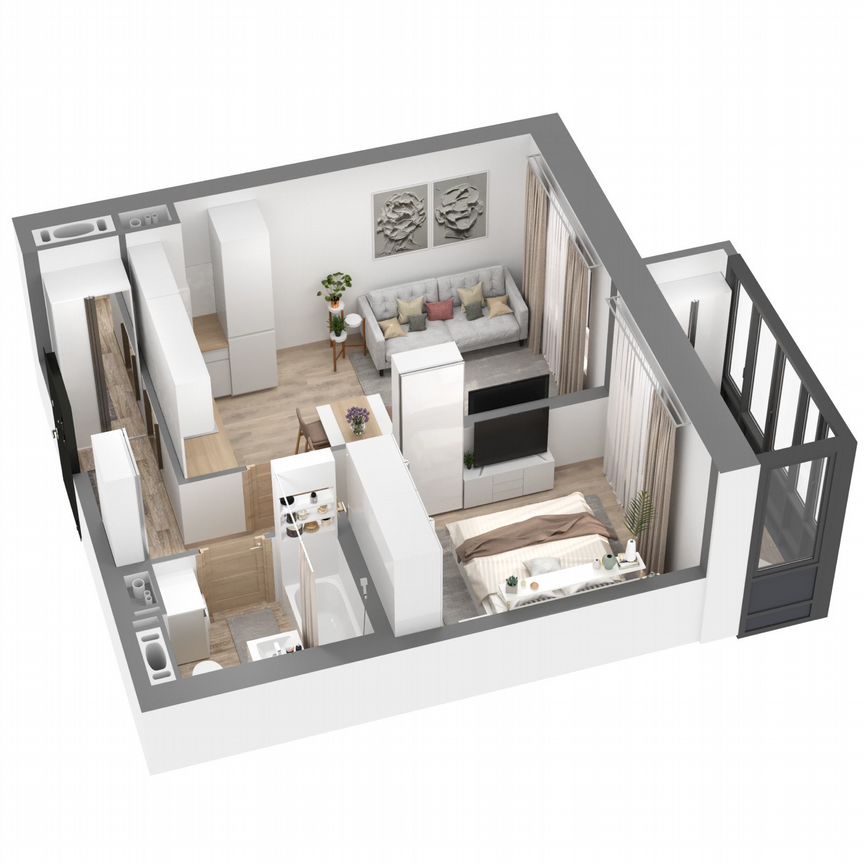1-к. квартира, 38,8 м², 10/23 эт.