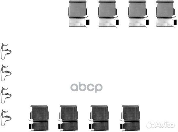 Комплект монтажный дискового тормоза зад 82