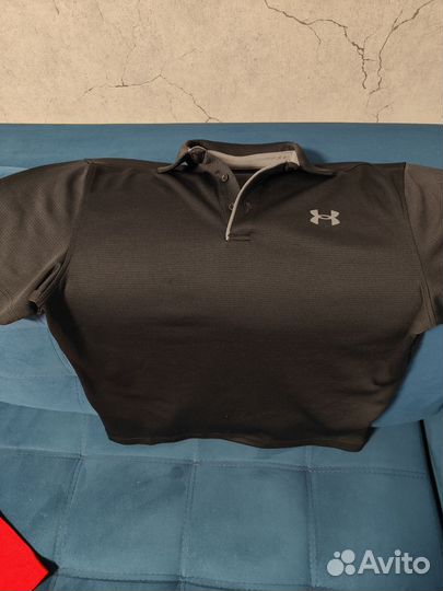 Мужская футболка-батник under armour черная