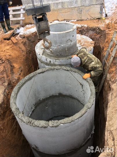 Жби септик, выгребная яма, кессон для скважины