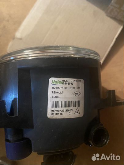 Противотуманные фары renault logan 1