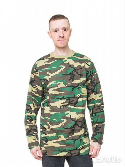 Толстовка байка 2-х нитка, цвет зеленый кмф BVR