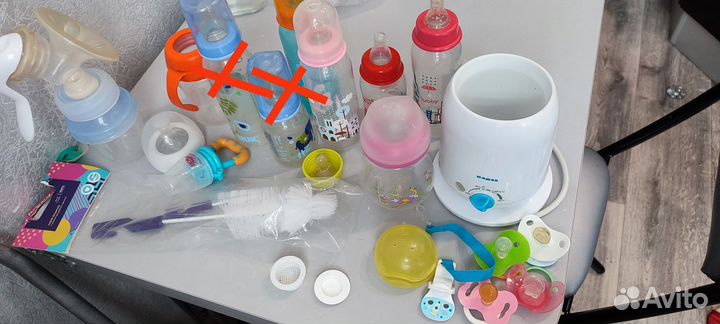Молокоотсос, подогреватель, бутылочки