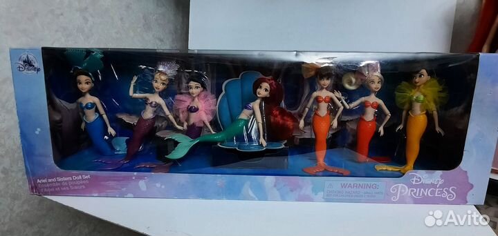Мини Принцессы Дисней Ариэль и сестры русалки