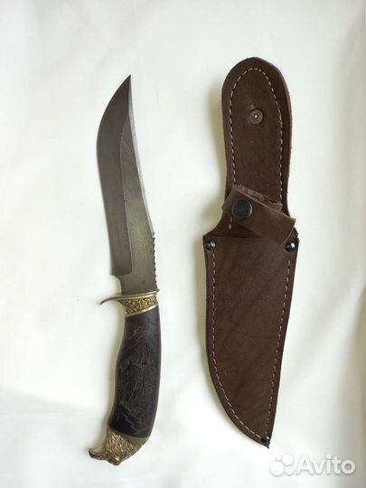 Нож + ножны кожа