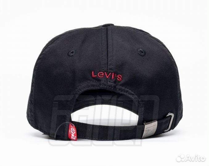 Кепка бейсболка Levis 1850 чёрная мягкая