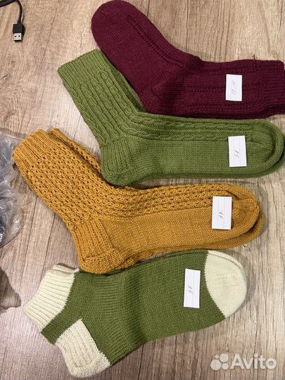 Вязанные носки ручной работы