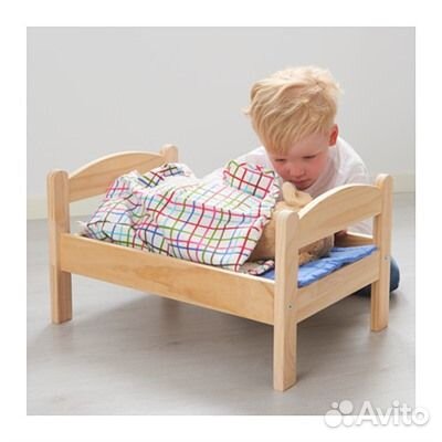 Детская кроватка для кукол деревянная стиль IKEA
