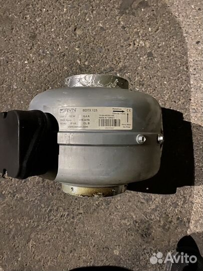 Канальный вентилятор 125