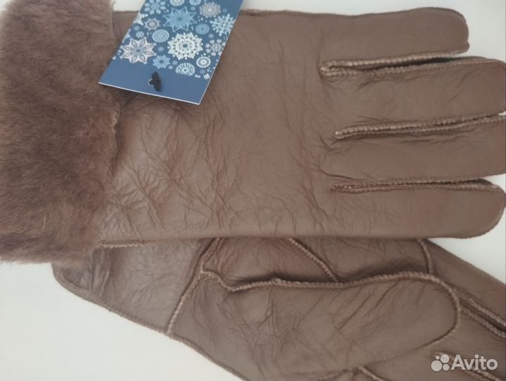 Перчатки женские из натуральной дублёнки