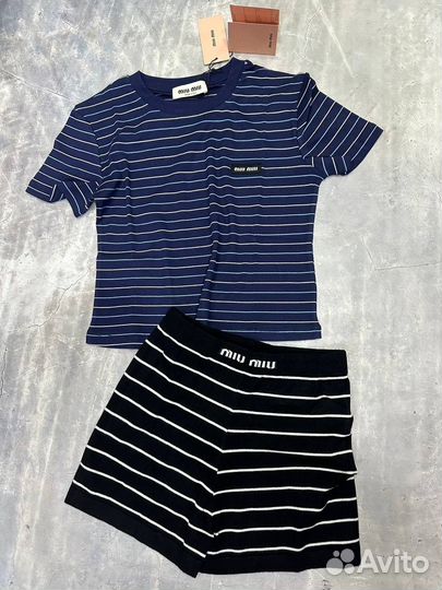 Шорты и футболка miu miu