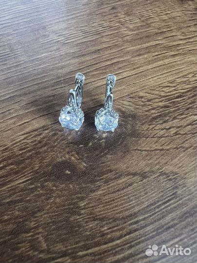 Серьги серебро