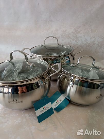 Набор кастрюль из нержавеющей стали