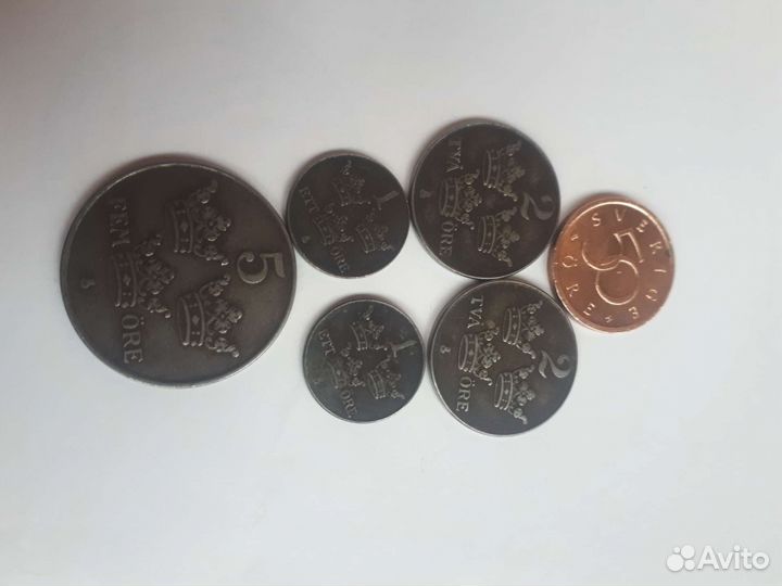 Монеты швеции
