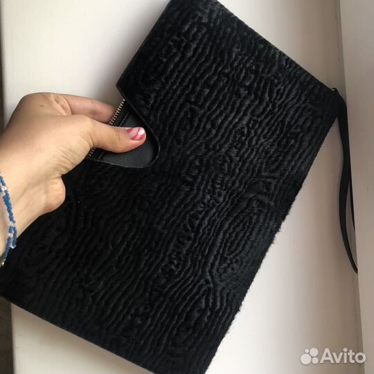 Клатч кожаный