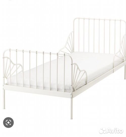 Кровать IKEA металлическая белая