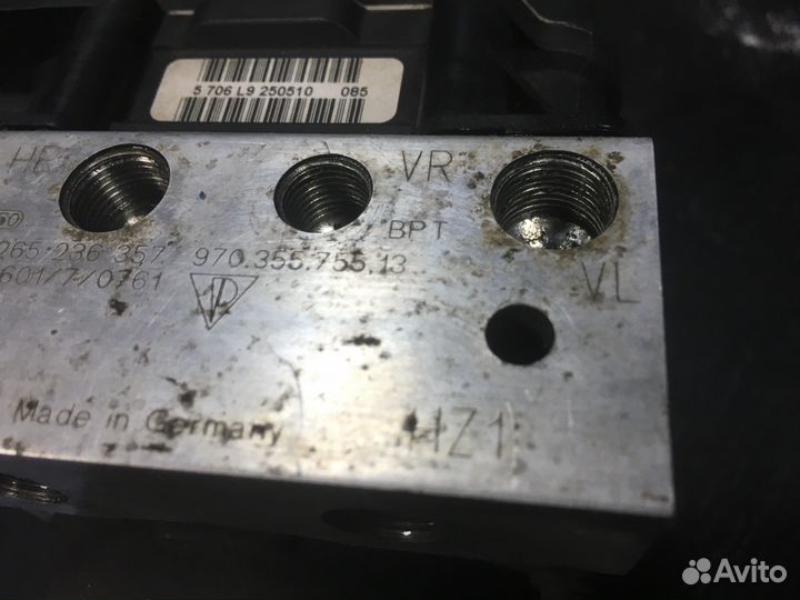 Блок абс ABS Порше Панамера 97035575513
