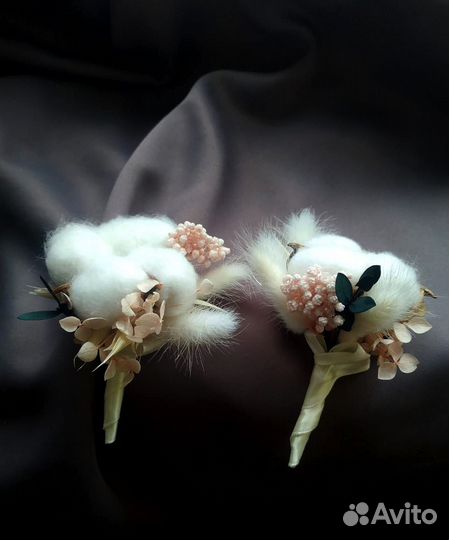 Свадебный букет невесты из сухоцветов