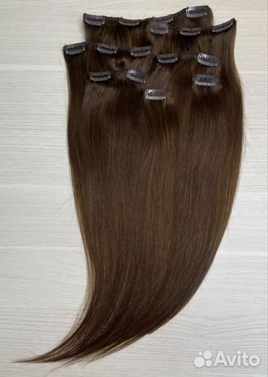 Волосы натуральные на заколках