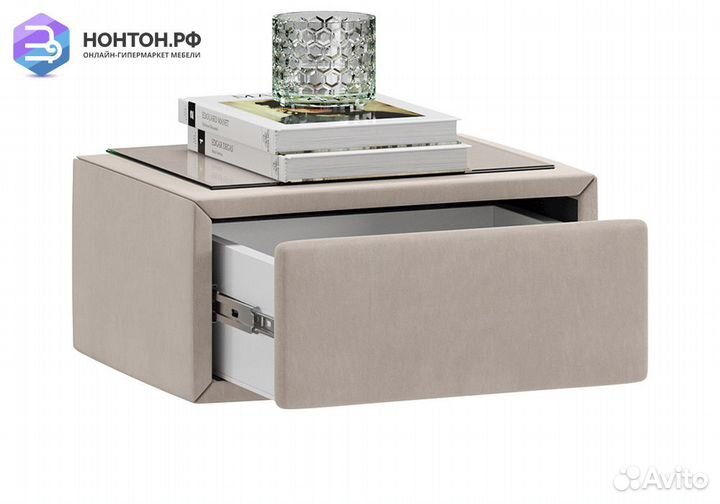 Тумба прикроватная Элис бежевая