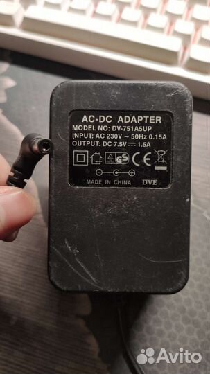 Блоки питания (24v, 12v, 9v, 7.5)